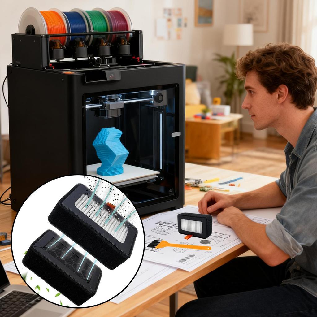 3D-Drucker Filter Geruchsentfernungs-Kartusche Luftfilter 3D-Druck Filament Für Zuhause Klassenzimmer Werkstatt Büro Labor Hobbyisten