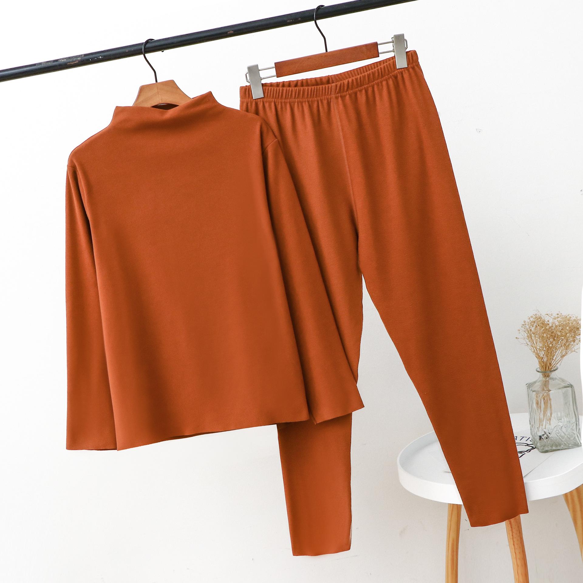 

Комплект из водолазки и брюк из плотного немецкого бархата больших размеров для женщин на осень и зиму 5XL (95-110 kg)