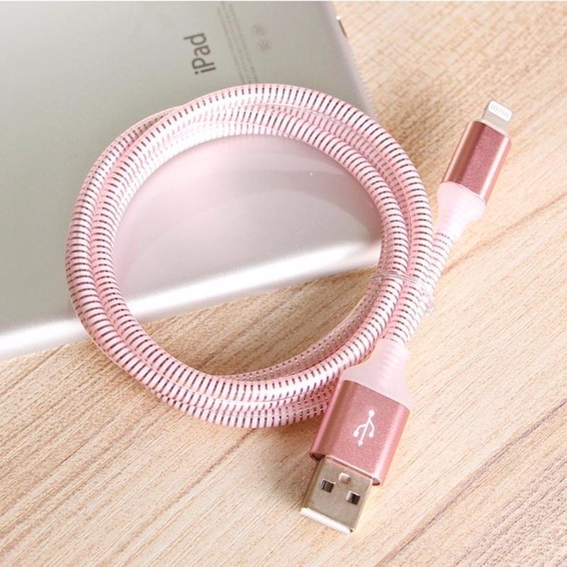 Fashion LED Micro USB Sync Data and Fast Charging Cable Ambilight Charger For Android Iphone