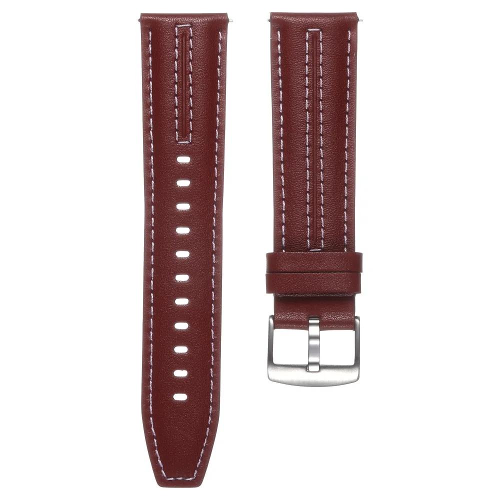 22mm 18mm Official Leather Strap  For Huawei Watch GT6 46mm Business Style Band For Huawei Watch GT5 6 Pro 46mm Wristband