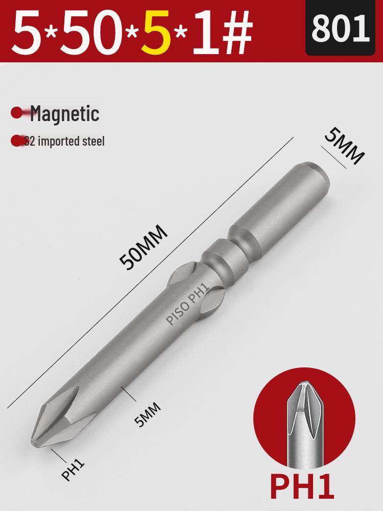 Imported S2 Steel 5mm Magnetic Electric Screwdriver Bits (801/800), 101-Piece Set