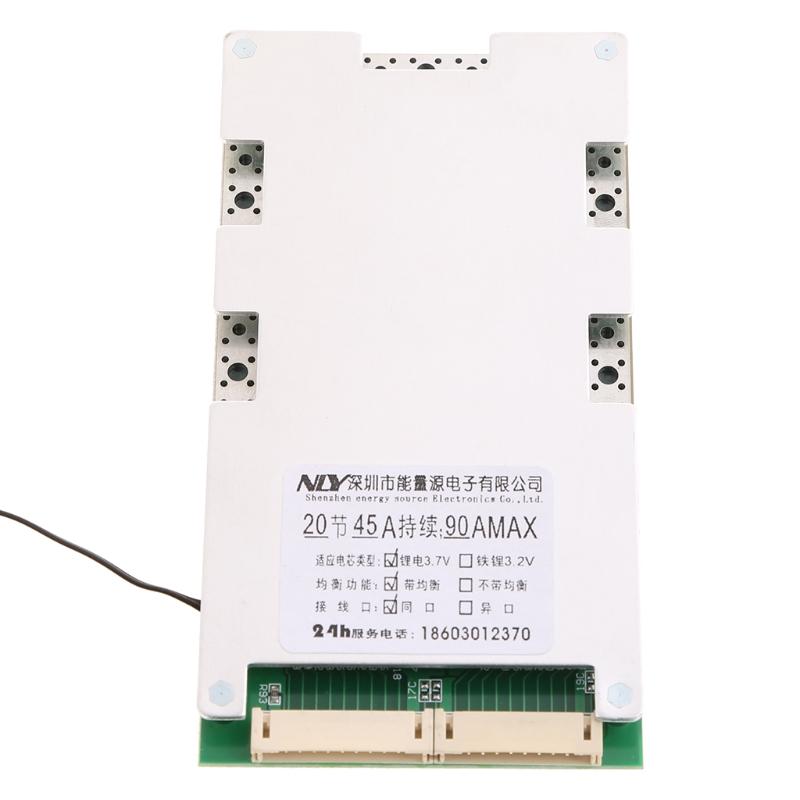 20S 72V 45A für Schutzplatine Lithium Li-Ion Lipo Batterie BMS PCB Modul Sicher für Auto Skateboard Auto Wechselrichter Einfach zu