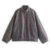 Woman Tweed Jacket Coat Fluffy Plush Jackets for Women Bomber Jacket Coat Autumn Winter Black White Demi-season Jacket