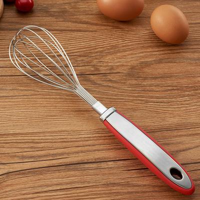 12-Zoll-Edelstahl-Schneebesen Anti-Rutsch-Gummigriff Handhand-Ei-Mixer Rührer Beater Küche Backen Kochwerkzeug