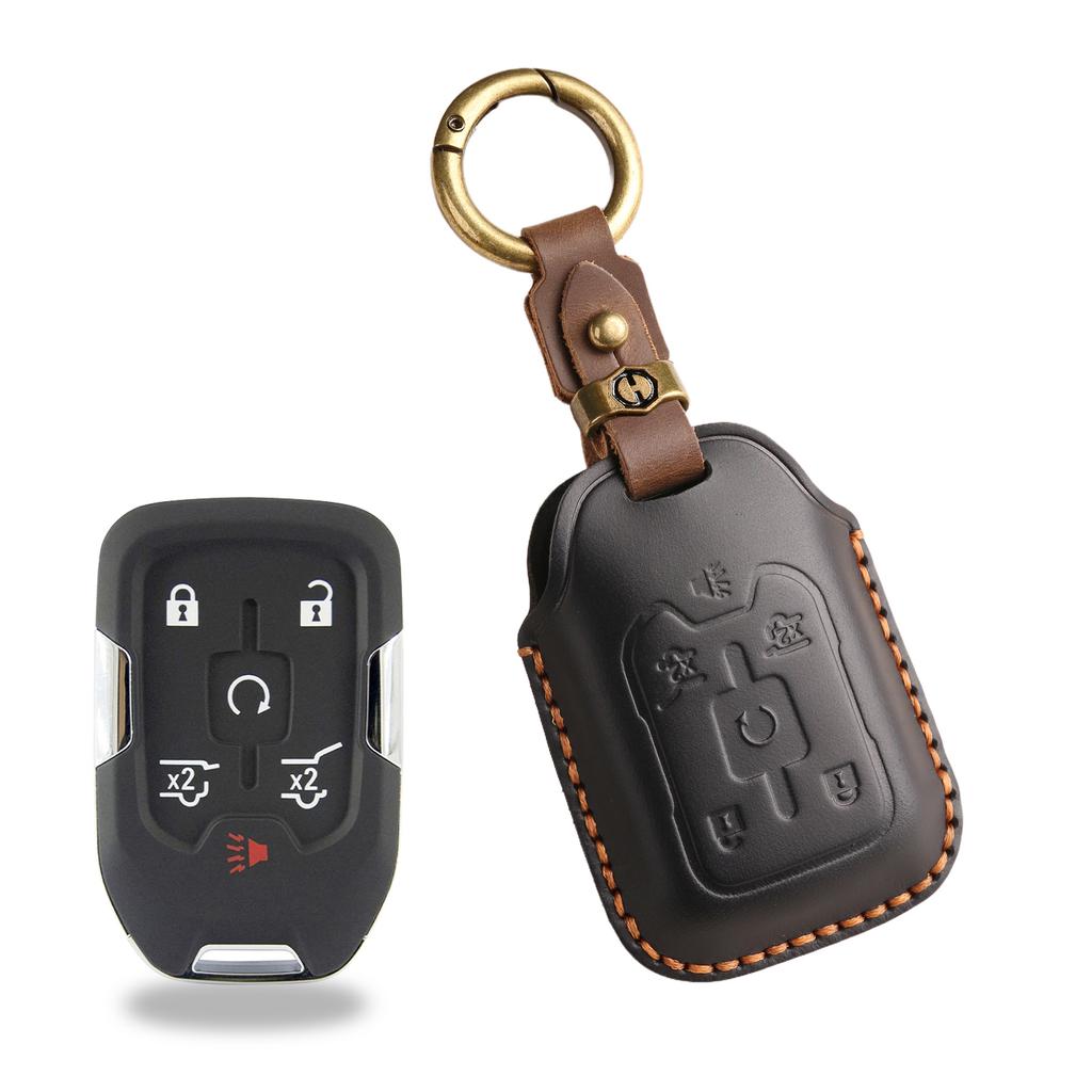 Retro key cover is suitable for cross-border special automotive general GMC pickup retro handmade leather protective cover