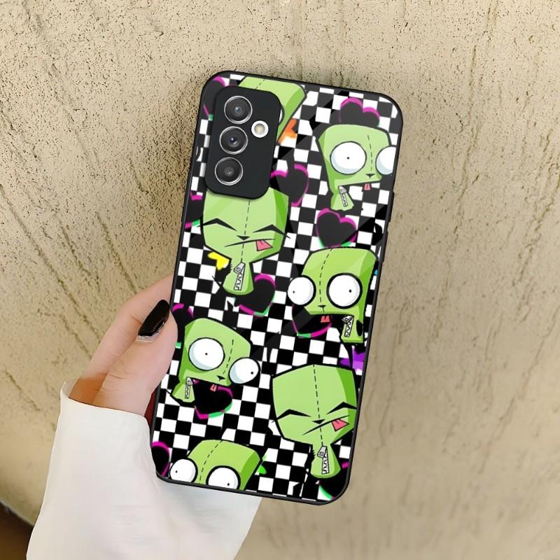 Invader Zim Phone Case For Samsung S30 S23 S22 S21 S20 Fe S10 E S9 Note 20 10 Pro Ultra Plus 5G Glass Cover Samsung S9