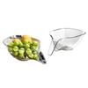 Multi-Purpose Draining Basket Kitchen Sink Drainage Basket Rice Fruit Vegetable Washing Basin Plastic Sieve Basin Supply
