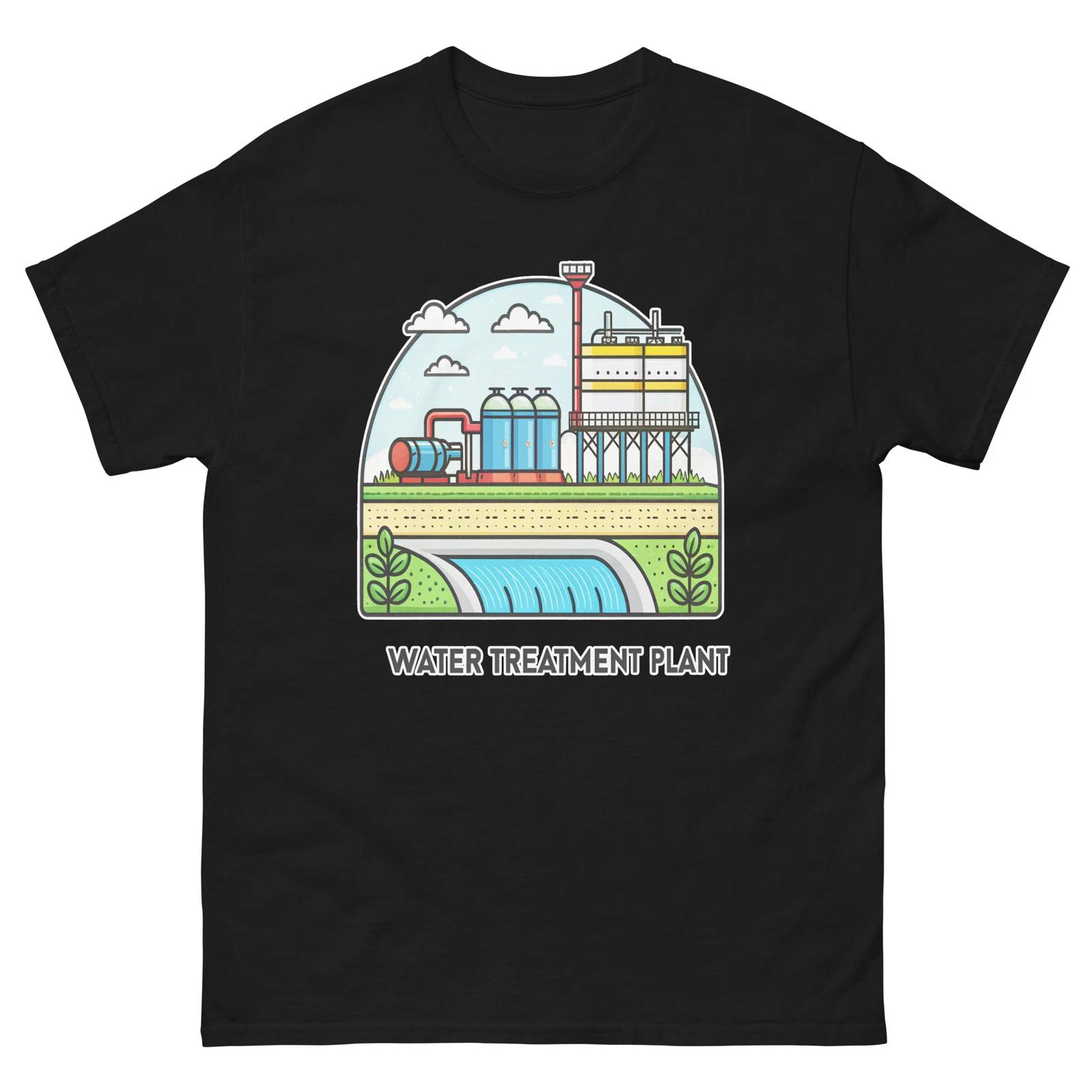 

Water Treatment Plant Everyday Location Building Place T-Shirt 3XL
