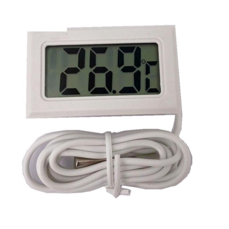 LCD Display Thermometers Digital Temperature Monitors with Probe for Aquarium Freezer Fridge Temperature Measuring Meter