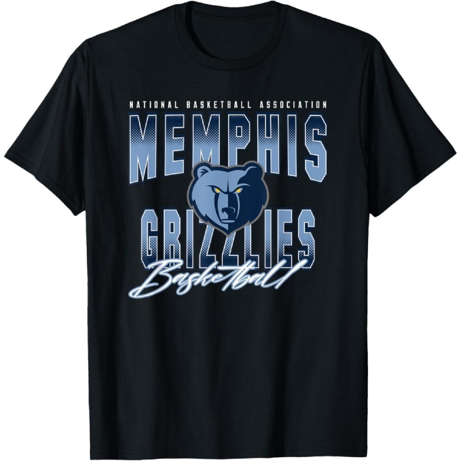 NBA Official Memphis Grizzlies Fade Out T-Shirt S чёрный