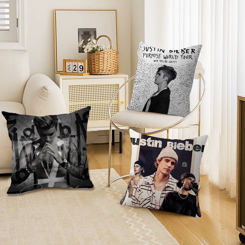 Singer J-Justin B-Bieber Pillowcase toon Gift Cushion Cover Bedroom Home Sofa Chair Seat Decor pillow case
