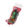 Cat Toy Christmas Stocking Shape Set Plush Gift for Pets with Knotted Rope Toy Cat Toy Interactive Stick Feather Wand Toys Gift