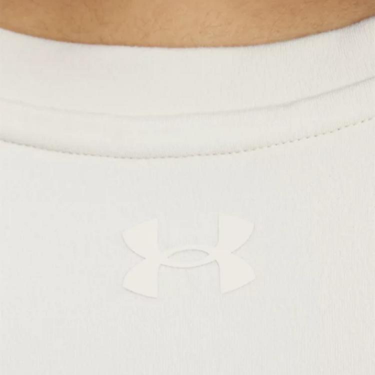 Under Armour Meridian UACore Comfortable Stylish Solid Color Simple Trendy Short Sleeve Regular T-Shirt Women T-Shirts White 6000341-279