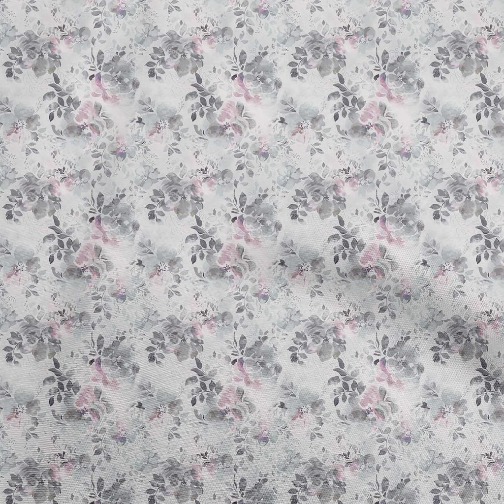 oneOone Bawełniana elastyczna zielona tkanina akwarelowa kwiatowa szycie rzemieślnicze projekty nadruki na tkaninie na jard 40 cali