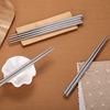 Stainless Steel Chopsticks Reusable Japanese Korean Chinese Chopsticks Sushi Food Non-Slip Sticks Household Kitchen Tableware