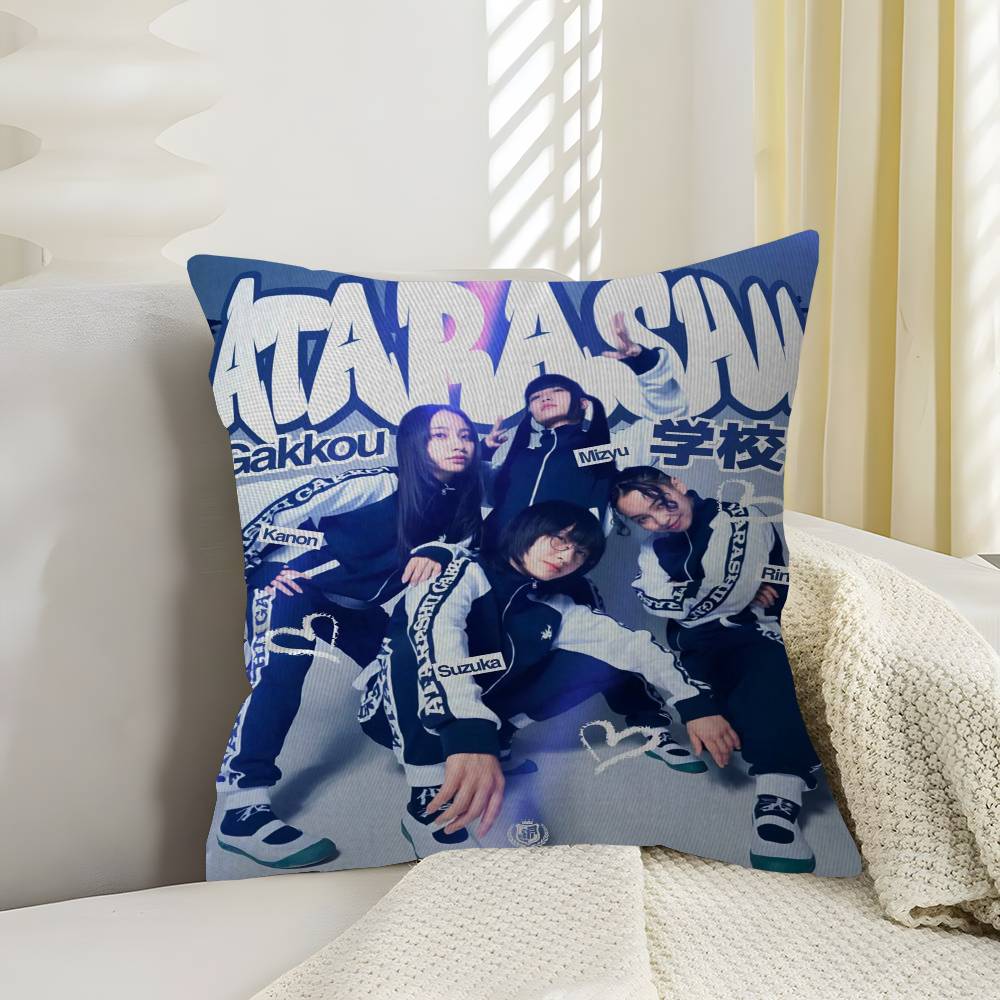 

Atarashii Gakko Youth Band Pillow Gifts Home Office Furnishings Bedroom Sofa Car Cushion Cover case xcm 30x30 cm