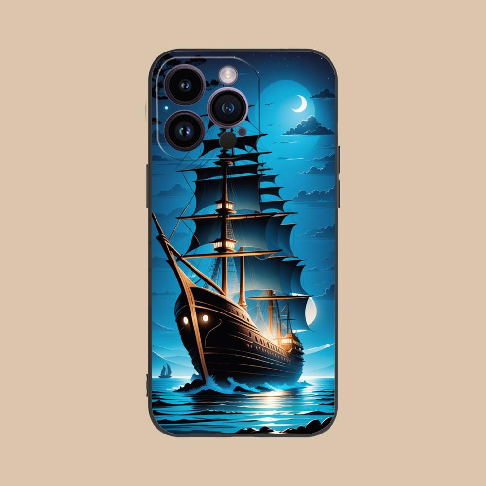 Pirate Corsair Mobile Phone Case for iPhone 17 16 15 14 13 12 11 X XR XS 8 7 Air Pro Max Plus Mini Colorful Cover Cover Luxury
