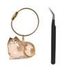Cat Hair Storage Bottle for Collecting Cat And Dog Hair Transparent Pet Fur Keepsake Keychain with Tweezer Pet Memorial Gift