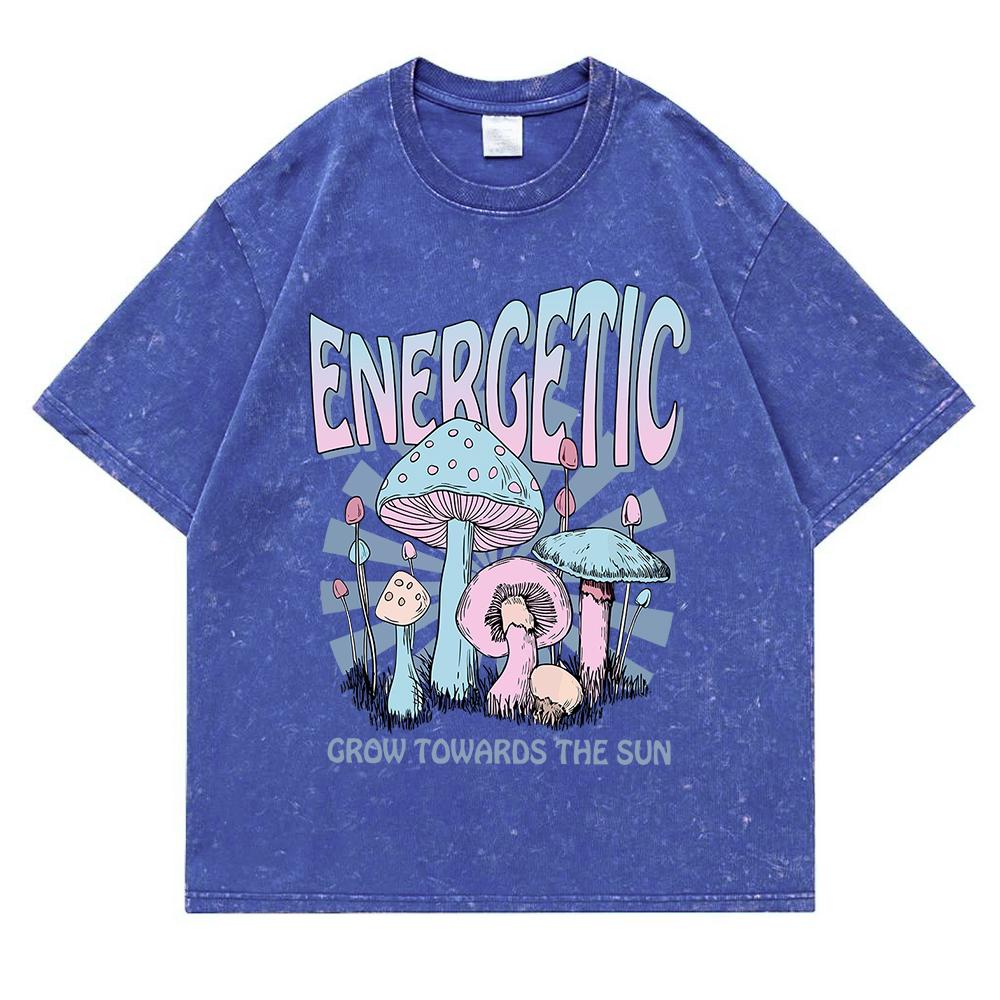 

Энергичный Ворон К Солнцу Выстиранный Ретро Снежный Футболки Мужские Свободная Одежда Оверсайз Топы Хлопок Мультяшные Уличные Футболки 3XL