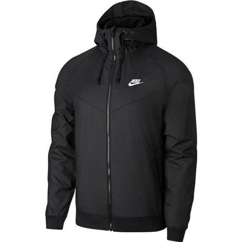 Nike Спортивная куртка с капюшоном и логотипом, однотонная, модель AT5271-010 EU XL