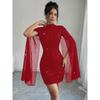 New Elegant Slim-Fit Dress 2026 Women's Fashion Solid Color Bodycon Dress