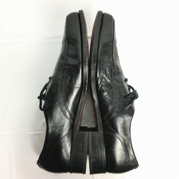 80er-90er Vintage Florsheim U-Tip Businessschuhe Größe 11B 27.5-28.5 Schwarz Herren(GEBRAUCHT)