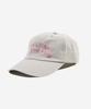 HELLO SUNRISE Dot Arch Logo Ball Cap_Warm Gray