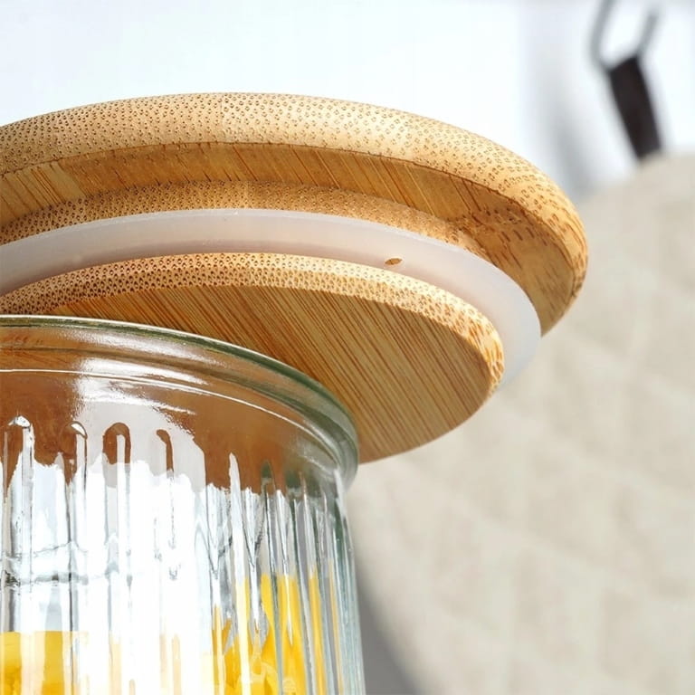 Glass Jar for Loose Products with Bamboo Lid and Seal