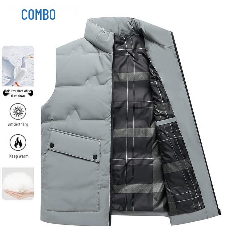 Kangbo Men's Autumn/Winter Thickened Duck Down Vest