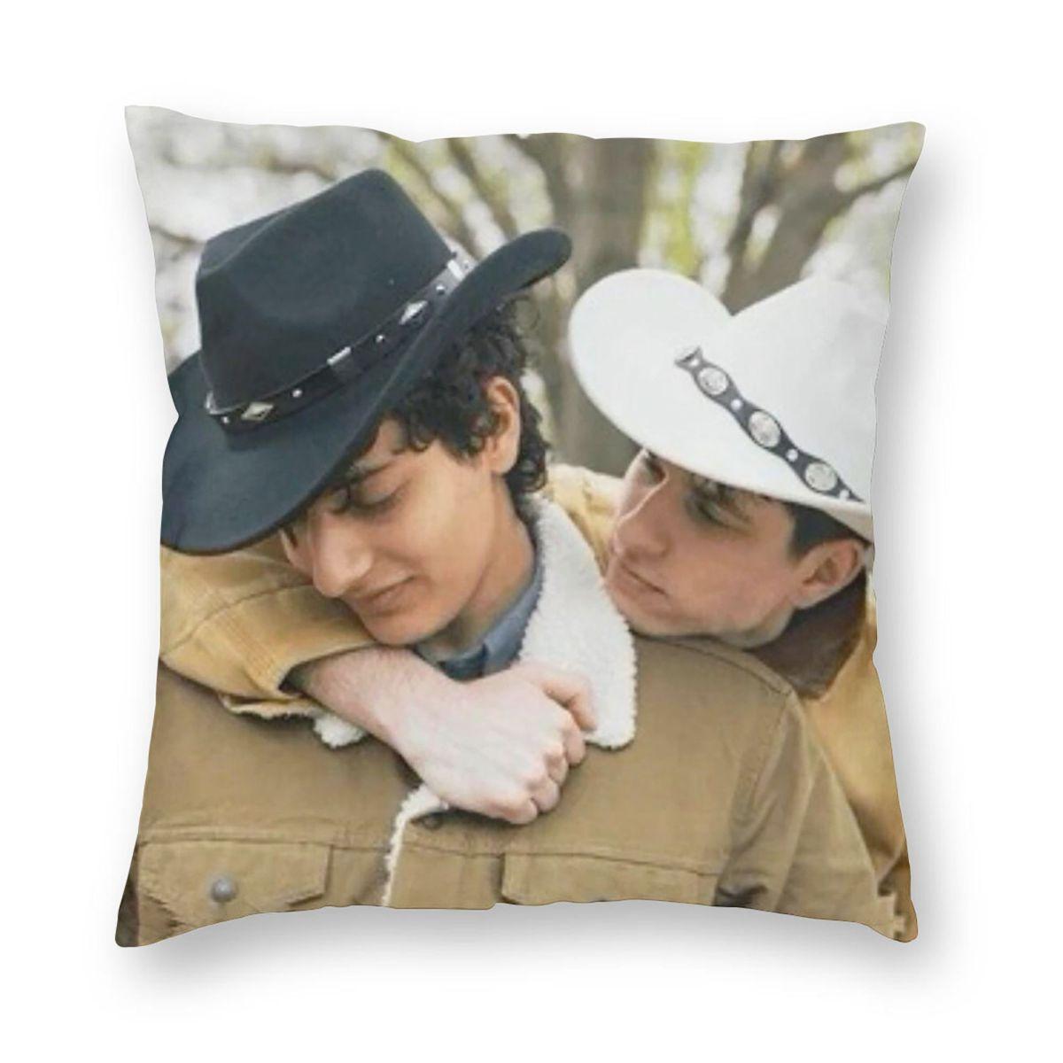 Slushy Noobz Brokeback Mountain Square Pillowcase Polyester Linen Velvet Creative Zip Decor Pillow Case Home Cushion Cover 30cmx30cm
