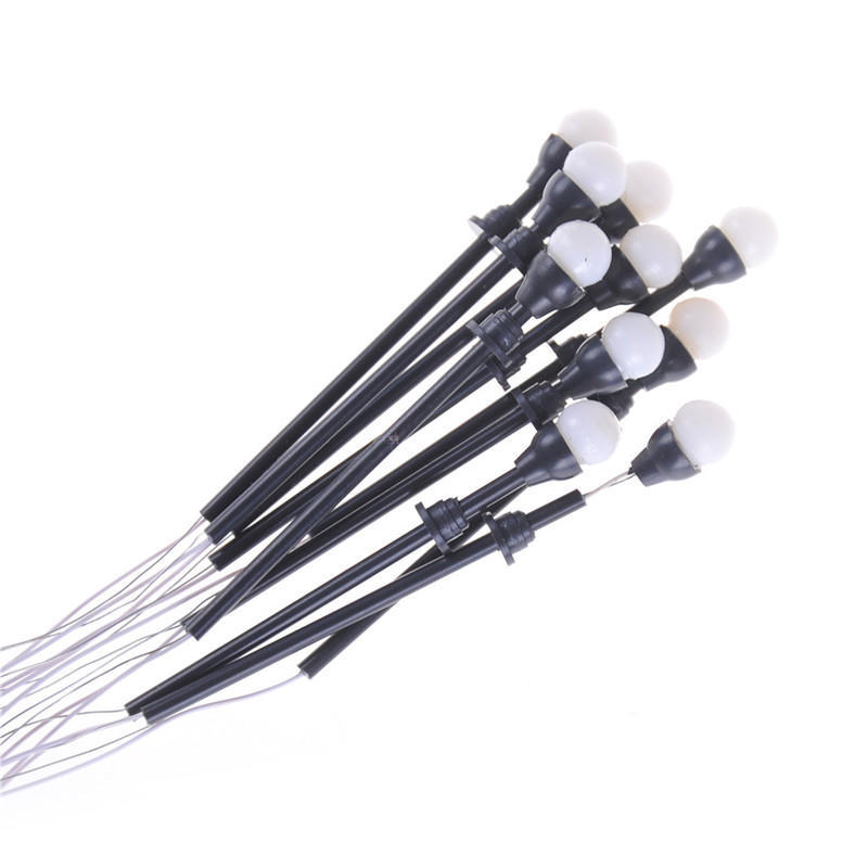 10Pcs 1:100 Single Head Model Lights Garden Lamp With Wires And Bulbs Toys