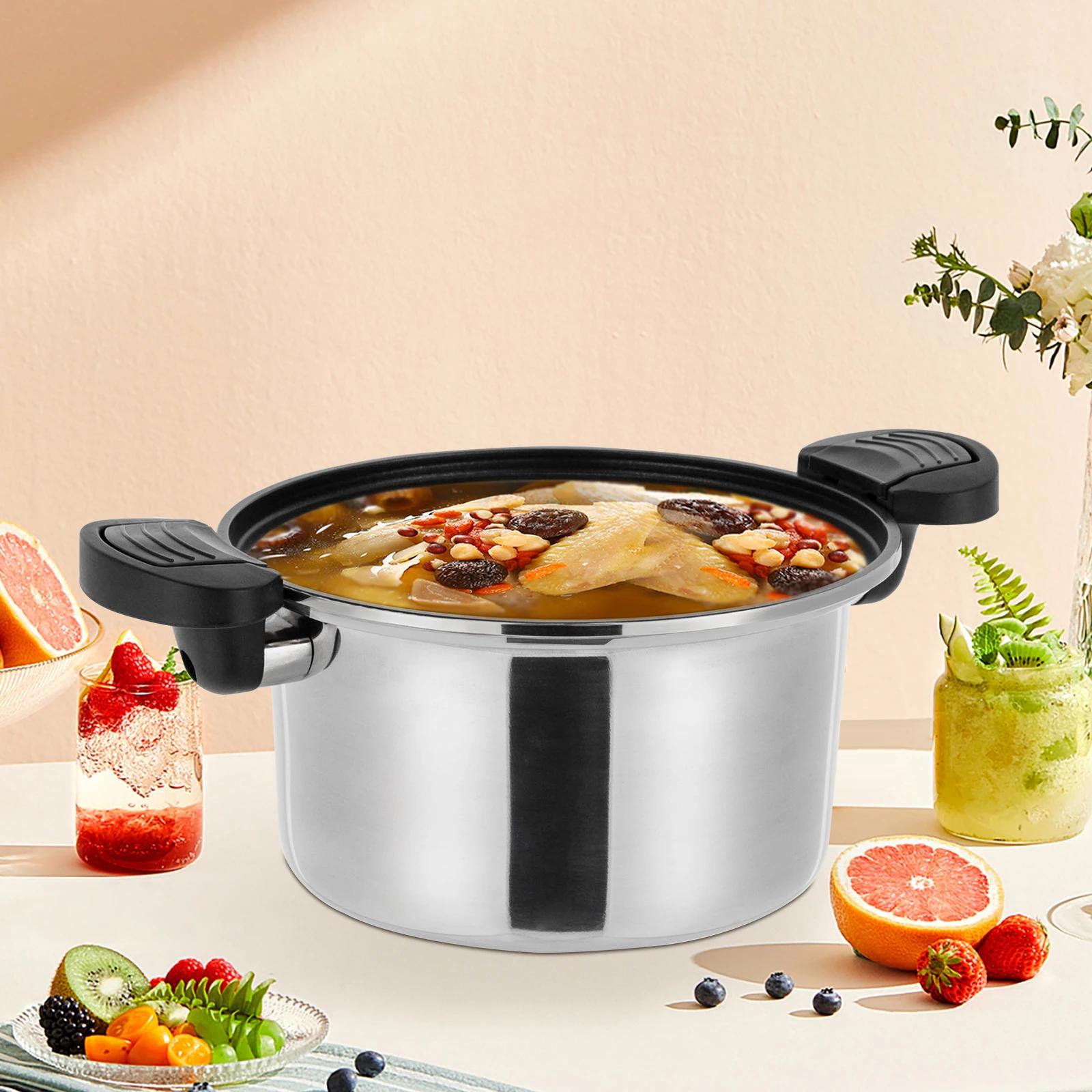 

Non-Stick Silver Stainless Steel Micro Pressure Cooker – Ideal for Quick Meals & High-Pressure Cooking United States