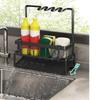 Kitchen Sink Rack Organizer Kitchen Sink Sponge Holder With Self-draining Tray Dish Soap Scrub Dishcloth Shelf Stainless Steel