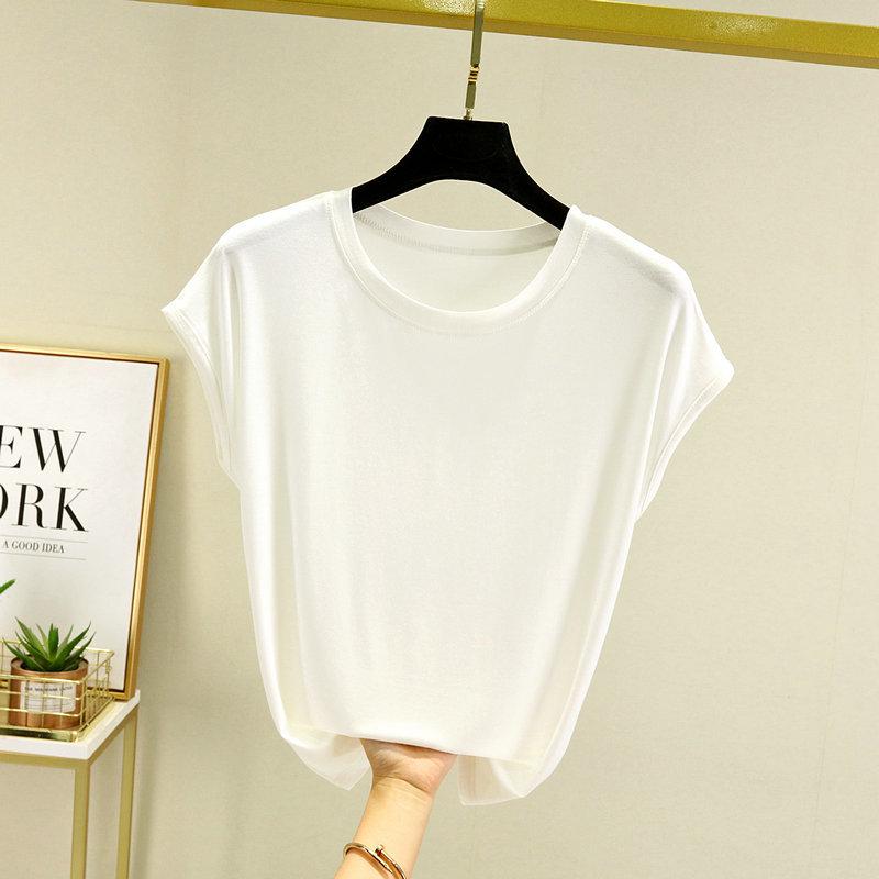 Modal Short Sleeve Slimming Undershirt – Summer 2023 Fashionable Plus Size Half Sleeve Top