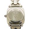 Used 9539 Horsebit 6400L 7975 Silver Black Dial Quartz Square Women's Watch from Japan AUTHENTIC