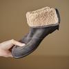 Fashion 2025 NEW Autumn Women Boots Sheep Suede Leather Women Shoes Round Toe Low Heel Shoes Slip-on Chelsea Boots Zipper Short Boots