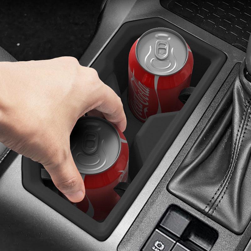 RAV4 LHD Center Console Cup Holder Silicone Anti-Slip Mat - Fits 26 Models, Protective Car Modification Accessory.