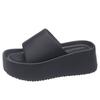 Summer 2025 thick-soled outer wear casual new one-word heightening women's shoes slippers cool slippers women