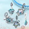 Ocean Seriescopper Summer Sea Turtle Starfish Charms Pendants Fit Original Bracelet Diy Beads For Women Making Gift