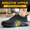 Air Cushion Arbeitssicherheitsschuhe für Herren Damen Atmungsaktive Arbeitssneaker Stahlkappenschuhe Durchtrittsichere Sicherheitsschutzschuhe