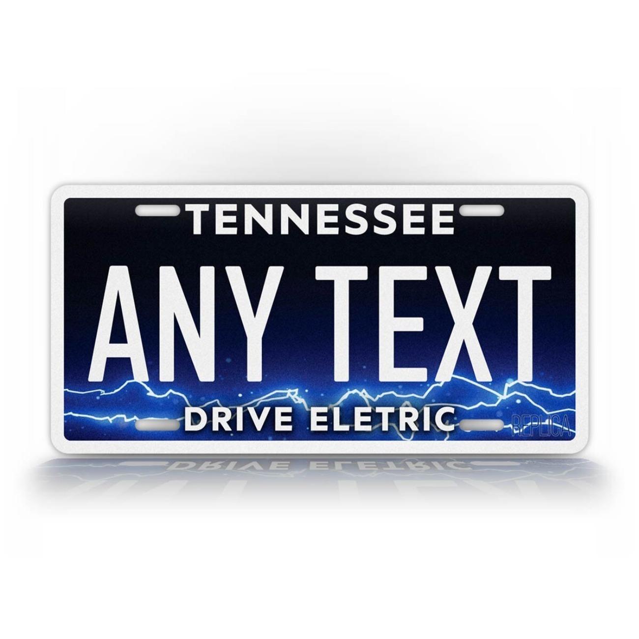 Personalized Tennessee Electric Custom Text Sign Metal Wall Decor Waterproof белый