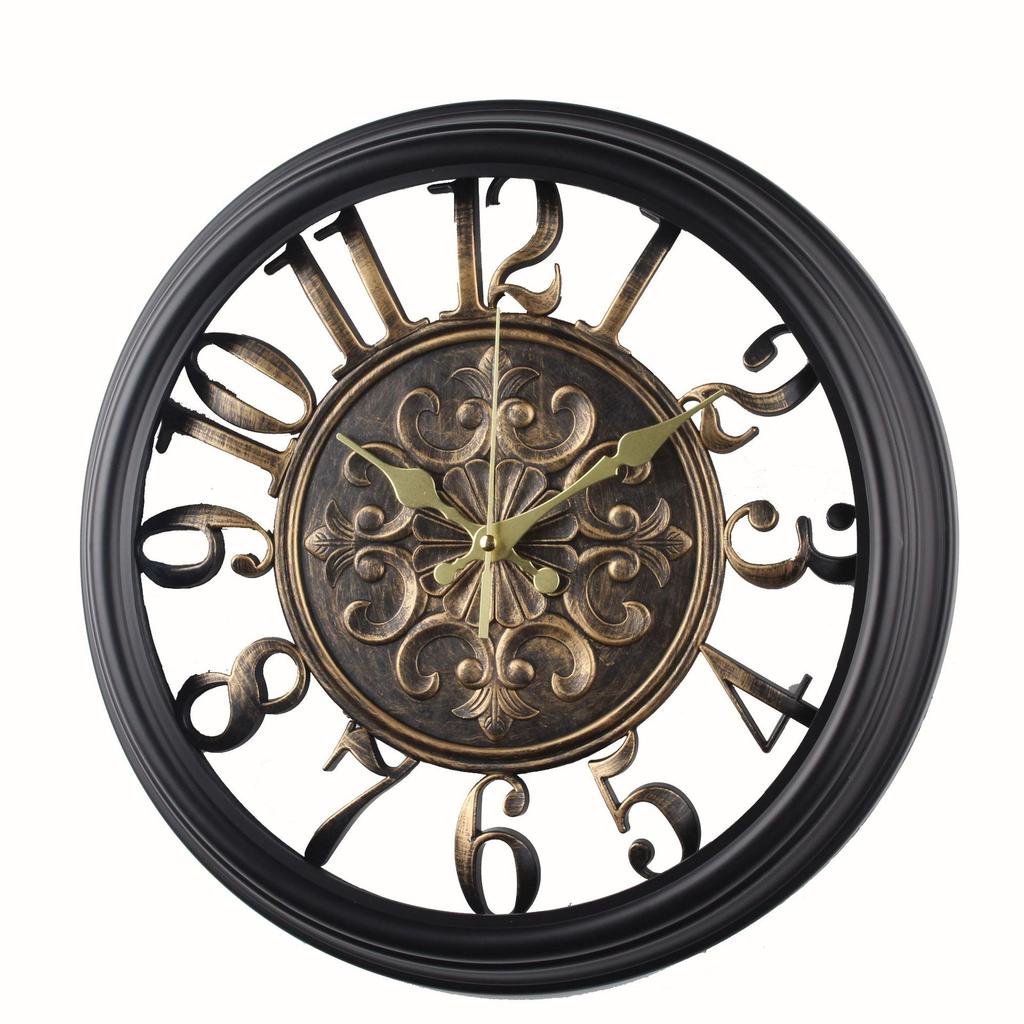Home Wall Clock Iron Creative Wall Clock Wall Decoration Wall Clock Retro Living Room Wall Clock