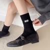 Women's Autumn and Winter Cotton Cloth Label In The Tube Pile Socks