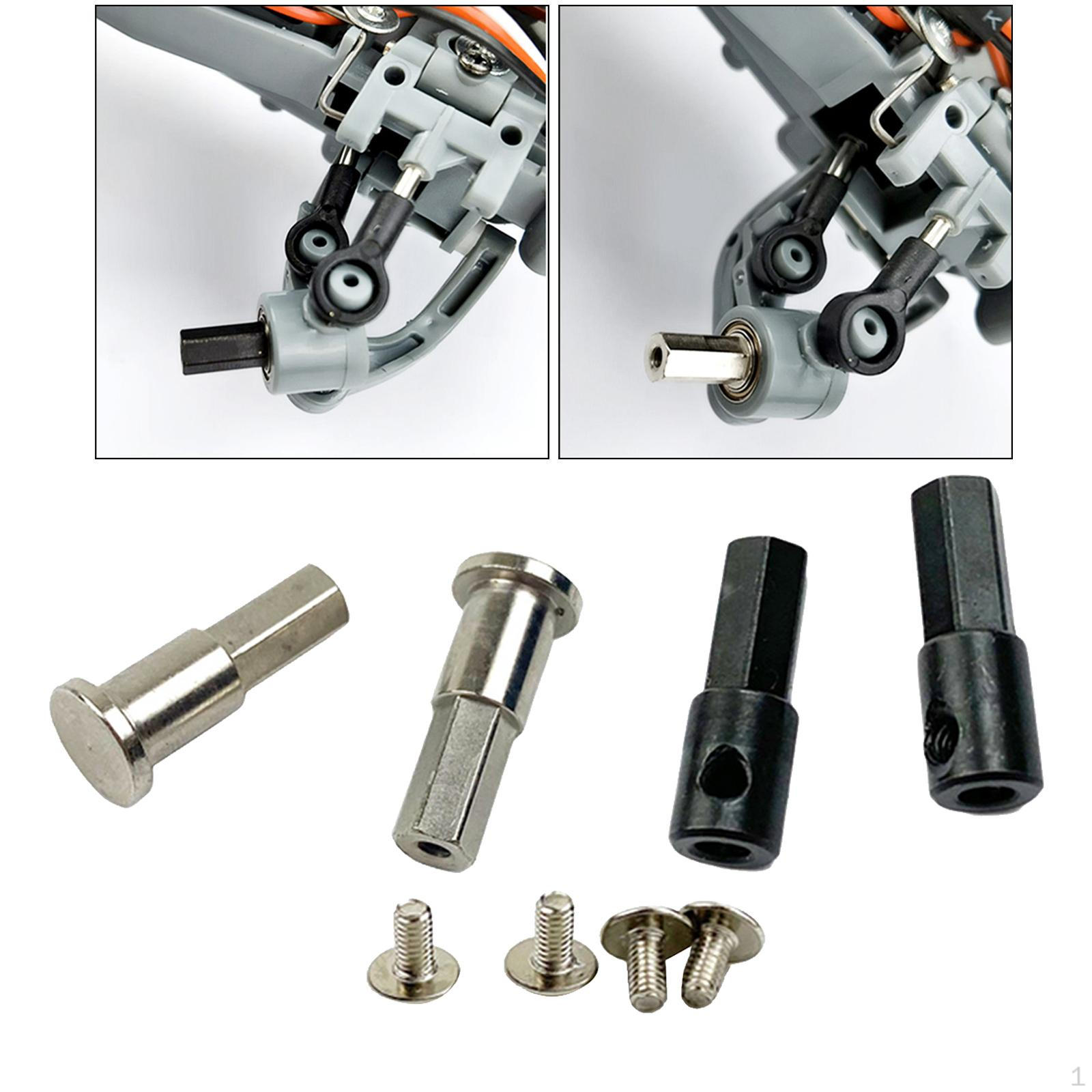 

4pcs Front and Rear Tires Wheel Axle :10 Scale Buggy Upgrade Parts срібний