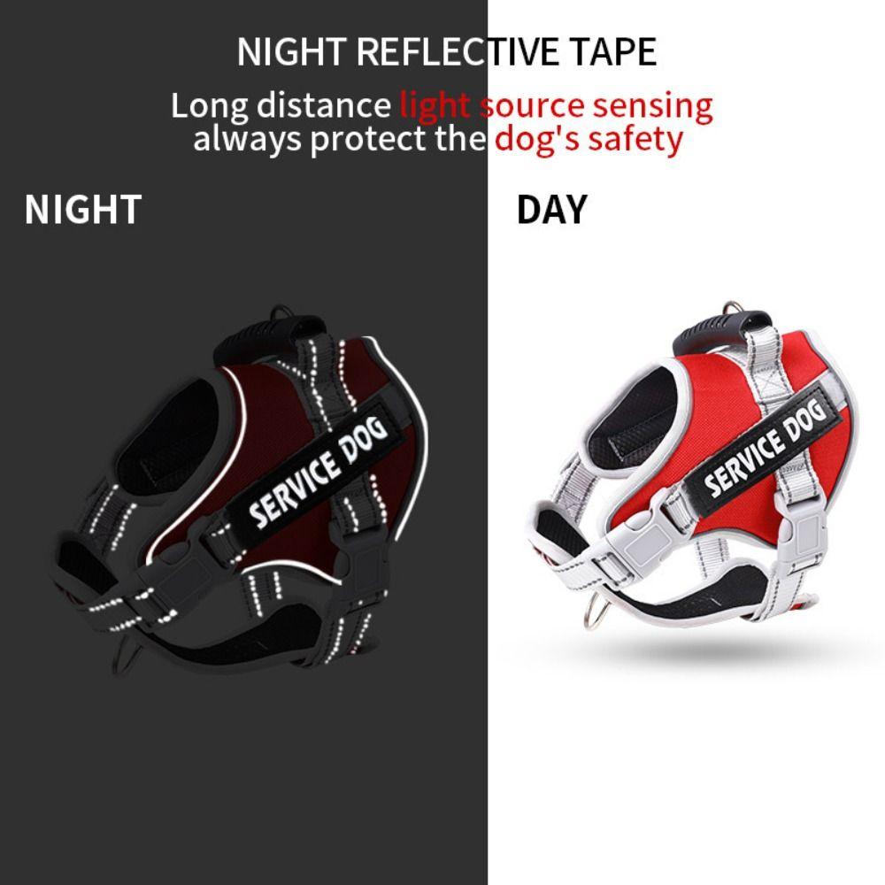 Leash Set Adjustable Harness Adjustable Reflective Vest Harness Service Dog Harness All Breeds