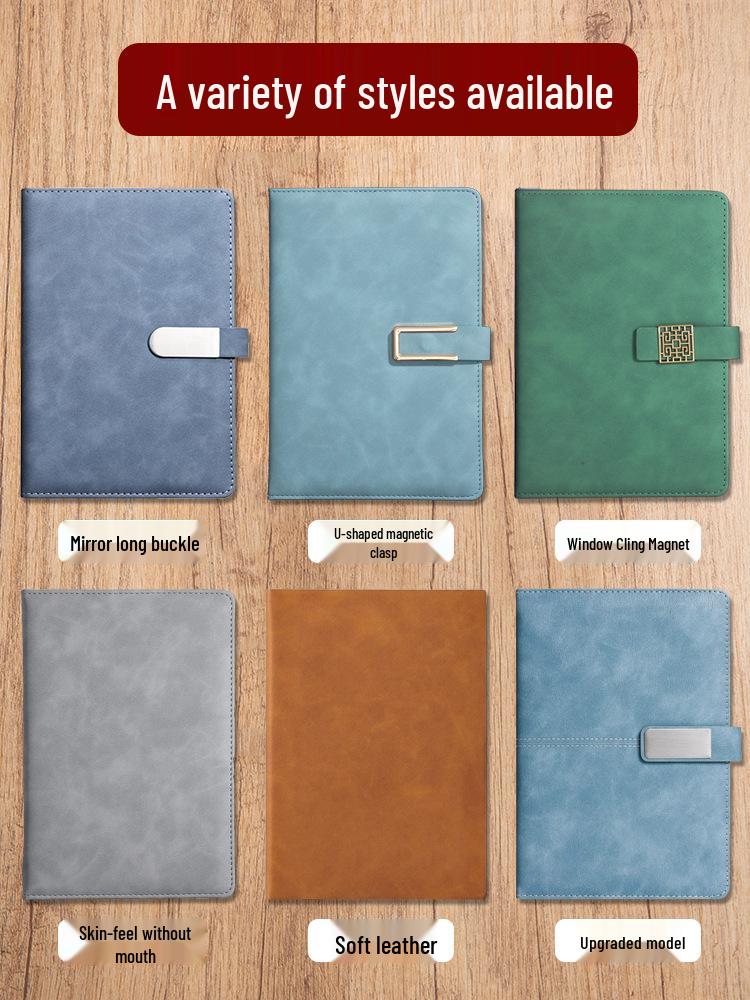 Custom Logo A5 High-End Office Notebook with Premium Cover and Inner Pages