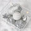 8Pcs Glittering Christmas Ball Ornament Shatterproof Decorative Baubles Christmas Tree Decorations For Wreath Door Wall