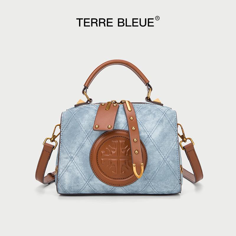 

Модная весенняя сумка через плечо Бостон 2025 - Универсальная сумка для работы для женщин синий