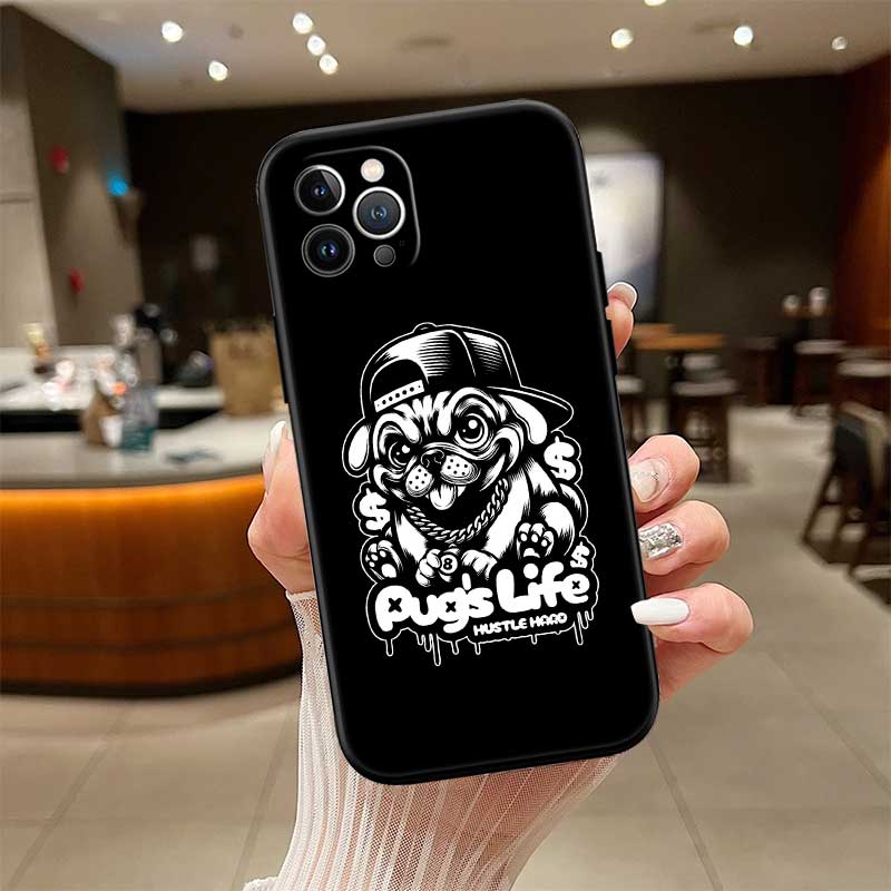 Cute Pug Dog New High-End Shell Phone Case for OPPO A3 Pro A72 A74 A76 A77 A77S A78 A79 A94 A95 A18 A40M A58
