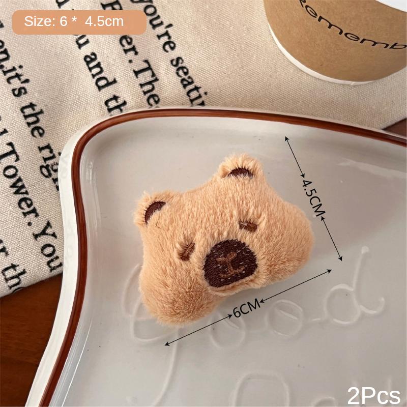 

2 шт. Новый милый плюшевый кулон-кукла для девочки, мультяшный кулон-кукла на цепочке, маленькая брошь в виде морской свинки